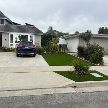 HaloTurf - Turf finished in our front yard - Artificial Turf Near Me - Los Alamitos, California