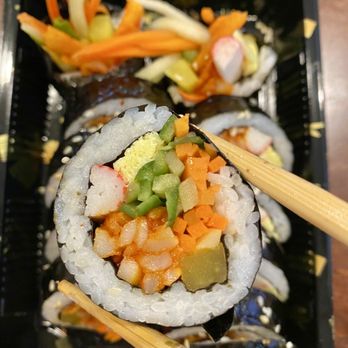 Sandeulhae - Spicy squid kimbap - Chicken Wings Near Me - Cypress, California Sandeulhae - Spicy squid kimbap - Chicken Wings Near Me - Cypress, California