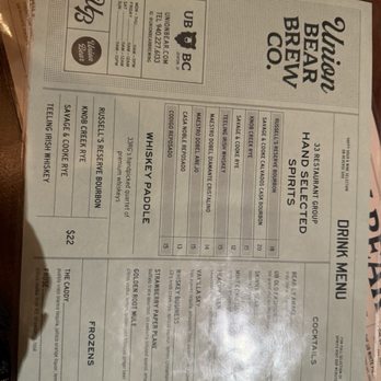 Union Bear Brewing - Drink menu - Breweries Near Me - Denton, Texas Union Bear Brewing - Drink menu - Breweries Near Me - Denton, Texas