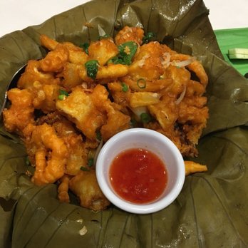 Saigon Kitchen - Salt and pepper calamari and enoki mushrooms - Vietnamese Near Me - San Jose, California