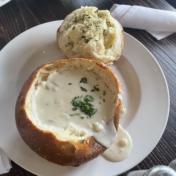The Fish Hopper - Clam chowder bowl - Seafood Near Me - Monterey, California The Fish Hopper - Clam chowder bowl - Seafood Near Me - Monterey, California