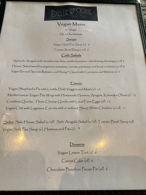 Menu photo 3 The Belle Epoque Cafe Saint Joseph, MO Menu photo 3 The Belle Epoque Cafe Saint Joseph, MO