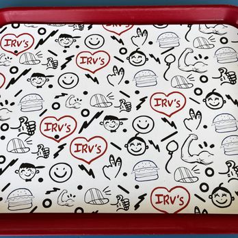 Irv's Burgers - Cool placemat liners - Burgers Near Me - Los Angeles, California