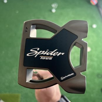 A Close-Up Of A Taylormade Spider Tour Putter, Representing The Authentic, High-Quality New And Used Equipment Sold By Dallas Golf.