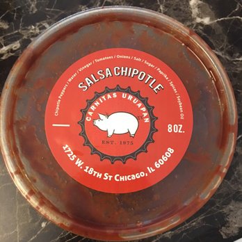Carnitas Uruapan - Chipotle salsa - Mexican Near Me - Chicago, Illinois