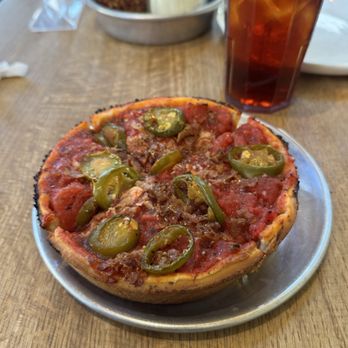 Zachary's Chicago Pizza - Personal "Carne" pizza. Lunch special 6". Added jalapeños. $12.10 before tax. Sauce was lackluster and not much cheese. - Pizza Near Me - Pleasanton, California Zachary's Chicago Pizza - Personal "Carne" pizza. Lunch special 6". Added jalapeños. $12.10 before tax. Sauce was lackluster and not much cheese. - Pizza Near Me - Pleasanton, California