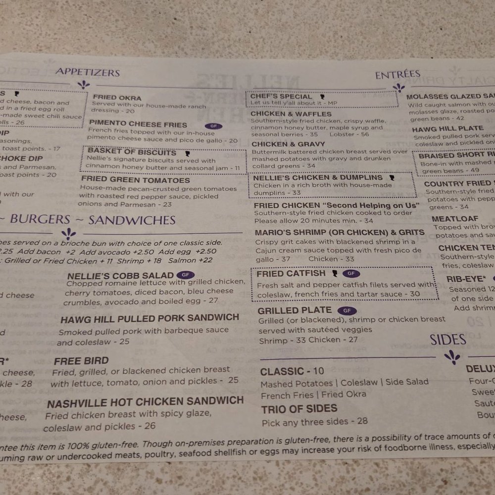 Food menu Food menu