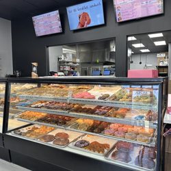 Donut Star Cafe - Inside (display case)