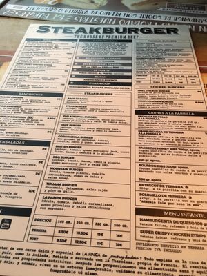Menu photo 1 Steak Burger Madrid, M