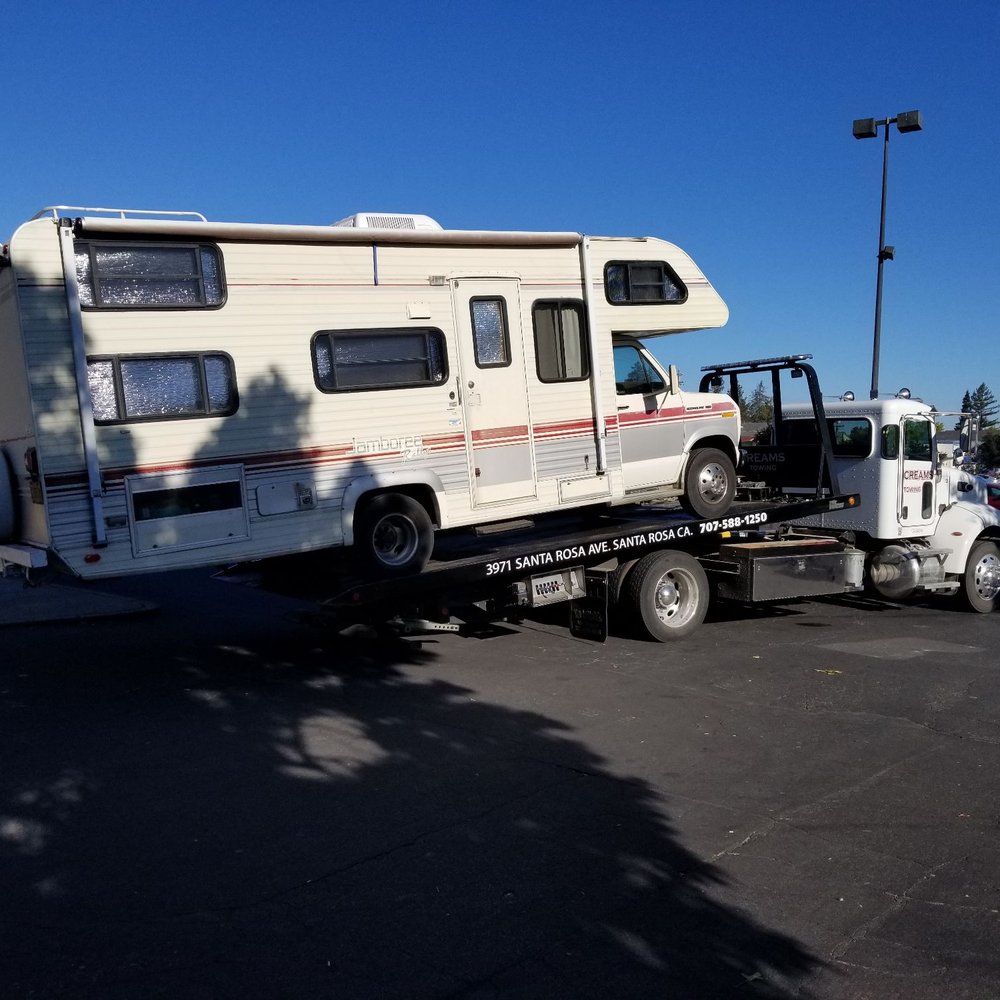 Cream's Towing - Cream's driver Brandon had no trouble hooking up our RV. - Towing Near Me - Santa Rosa, California