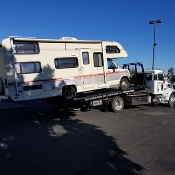 Cream's Towing - Cream's driver Brandon had no trouble hooking up our RV. - Towing Near Me - Santa Rosa, California Cream's Towing - Cream's driver Brandon had no trouble hooking up our RV. - Towing Near Me - Santa Rosa, California