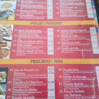 Pollos A La Brasa Los Andes - Menu - Peruvian Near Me - South Gate, California