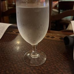 Glass of water.