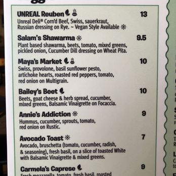 Beyond Bread - Veggie Menu - Bakeries Near Me - Tucson, Arizona