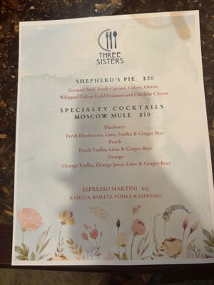 Menu photo 1 Three Sisters Cafe Niagara Falls, NY