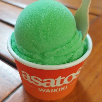 Asato's Waikiki - green river, such pretty scoops - Ice Cream & Frozen Yogurt Near Me - Honolulu, Hawaii
