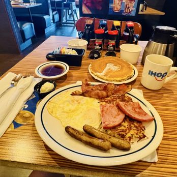 IHOP - My Breakfast Sampler that I have ordered!  Truthfully and honestly advertised in their MENU - Breakfast & Brunch Near Me - Aberdeen, Maryland