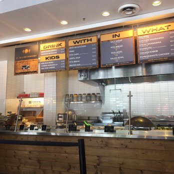 SAJJ Mediterranean - The counter where you can watch them put the food together! Transparency 6/1/21 - Mediterranean Near Me - San Mateo, California SAJJ Mediterranean - The counter where you can watch them put the food together! Transparency 6/1/21 - Mediterranean Near Me - San Mateo, California