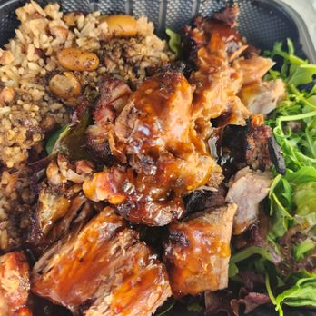 Island Spice Grill Jax  - The jerk pork was yummy! - Soul Food Near Me - Jacksonville, Florida