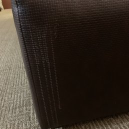 Whitish Body fluid left on ottoman from previous guest Whitish Body fluid left on ottoman from previous guest