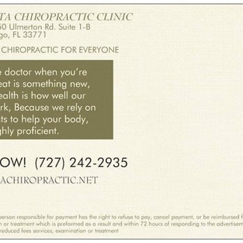 Vita Chiropractic Clinics - Chiropractors Near Me - Largo, Florida Vita Chiropractic Clinics - Chiropractors Near Me - Largo, Florida