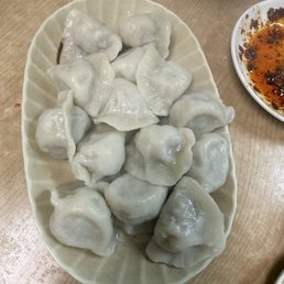 Pork and Pork Dumpling with Green Chives