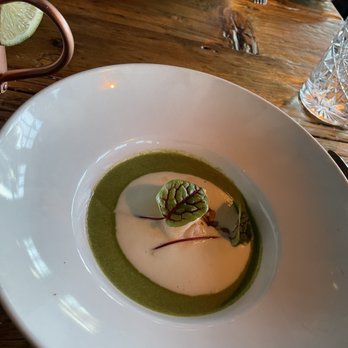 Earth at Hidden Pond - Asparagus soup - New American Near Me - Kennebunkport, Maine Earth at Hidden Pond - Asparagus soup - New American Near Me - Kennebunkport, Maine