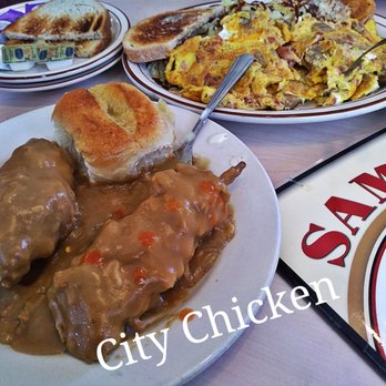 Sam's Place - a table full of food - American Near Me - Belleville, Michigan Sam's Place - a table full of food - American Near Me - Belleville, Michigan
