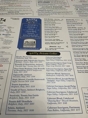 Menu photo 8 Basta Restaurant Agoura Hills, CA