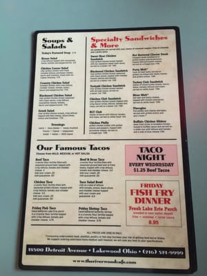 Menu photo 8 Riverwood Cafe Lakewood, OH