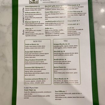 C’est Tout Soleil - Menu - Indian Near Me - Côte Saint-Luc, Quebec C’est Tout Soleil - Menu - Indian Near Me - Côte Saint-Luc, Quebec