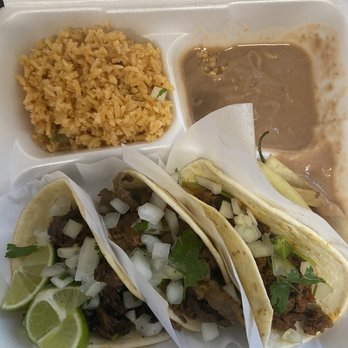 Tacos El 24 - Taco plate...three meats, rice, and beans - Breakfast & Brunch Near Me - Arlington, Texas Tacos El 24 - Taco plate...three meats, rice, and beans - Breakfast & Brunch Near Me - Arlington, Texas