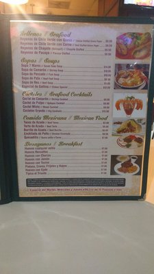 Menu photo 1 El Triunfo Restaurant Las Vegas, NV Menu photo 1 El Triunfo Restaurant Las Vegas, NV