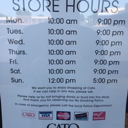 Cato 93 - Store Hours
