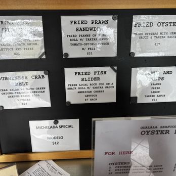 Gualala Seafood Shack - Menu 6/26 - Seafood Near Me - Gualala, California Gualala Seafood Shack - Menu 6/26 - Seafood Near Me - Gualala, California