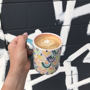 Buddy Brew Coffee - Love bringing my own mugs when I get lattes to-go - Coffee & Tea Near Me - Tampa, Florida