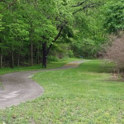 Playground and paved trail