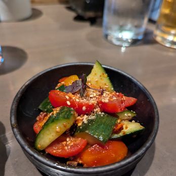Aiko - SUNOMONO: Cucumber, chili garlic, and tomato - Japanese Near Me - Houston, Texas Aiko - SUNOMONO: Cucumber, chili garlic, and tomato - Japanese Near Me - Houston, Texas