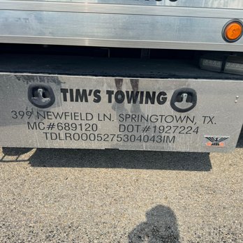 Tim's Towing - Towing Near Me - Springtown, Texas
