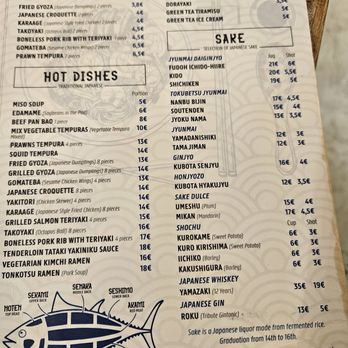 Kenji - Menu - Sushi Bars Near Me - Donostia / San Sebastián, SS