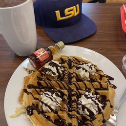 Great staff and some good coffee. The chocolate waffle OMG!