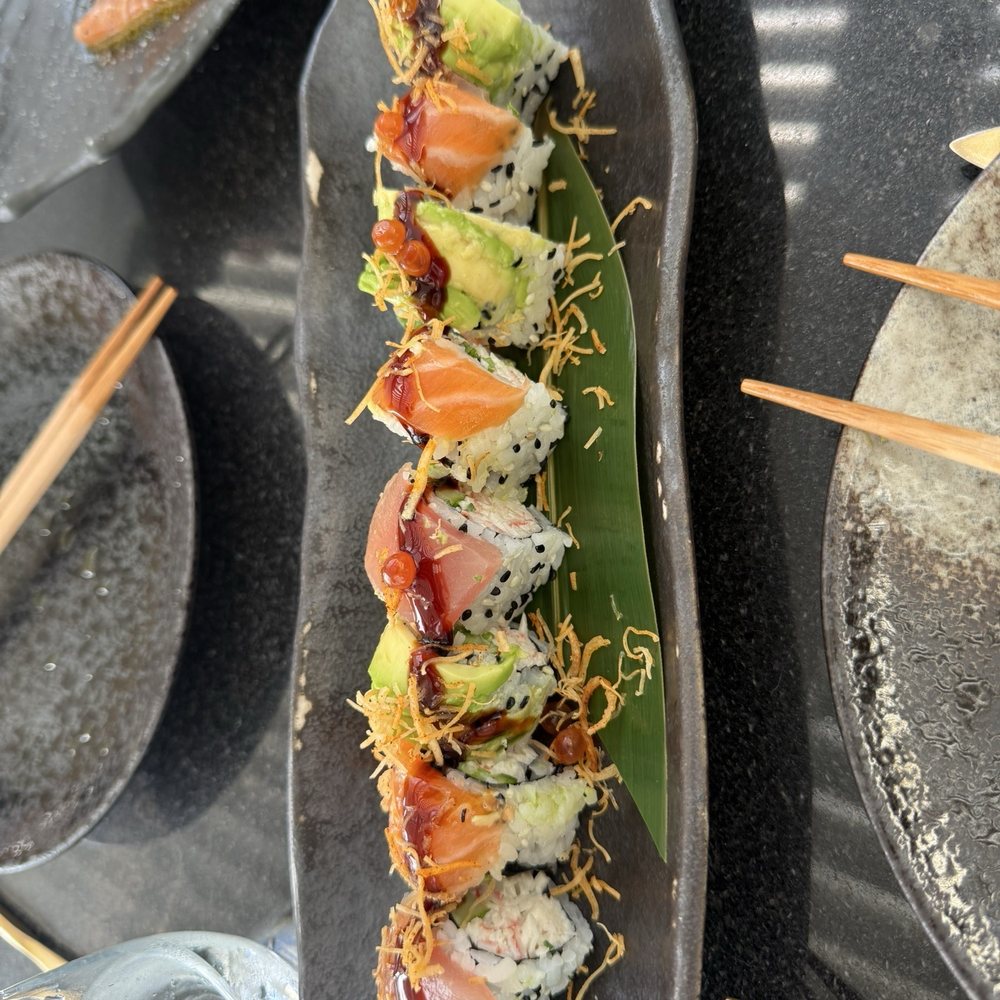 Salvaje - Rainbow roll - Japanese Near Me - Miami, Florida Salvaje - Rainbow roll - Japanese Near Me - Miami, Florida