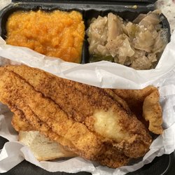 Whiting, cabbage & sweet potatoes