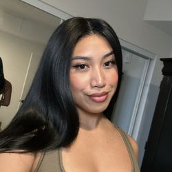 Midtown Wig Center - Front lace, mid-length, straight, human hair wig.
