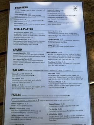 Menu photo 2 Oscar's Brewing Company Temecula, CA
