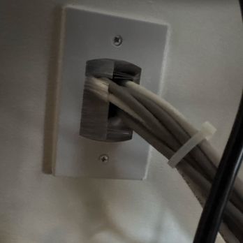 Connect Works - Ethernet from switch into wall. - TV Mounting Near Me