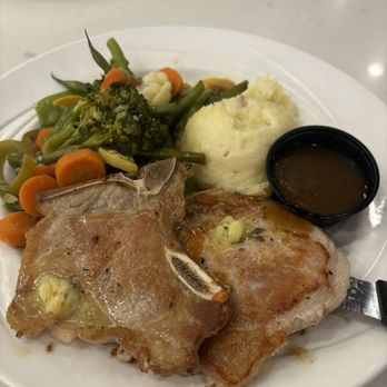 Earl Grey Cafe - Pork chops topped with garlic butter - Breakfast & Brunch Near Me - Las Vegas, Nevada