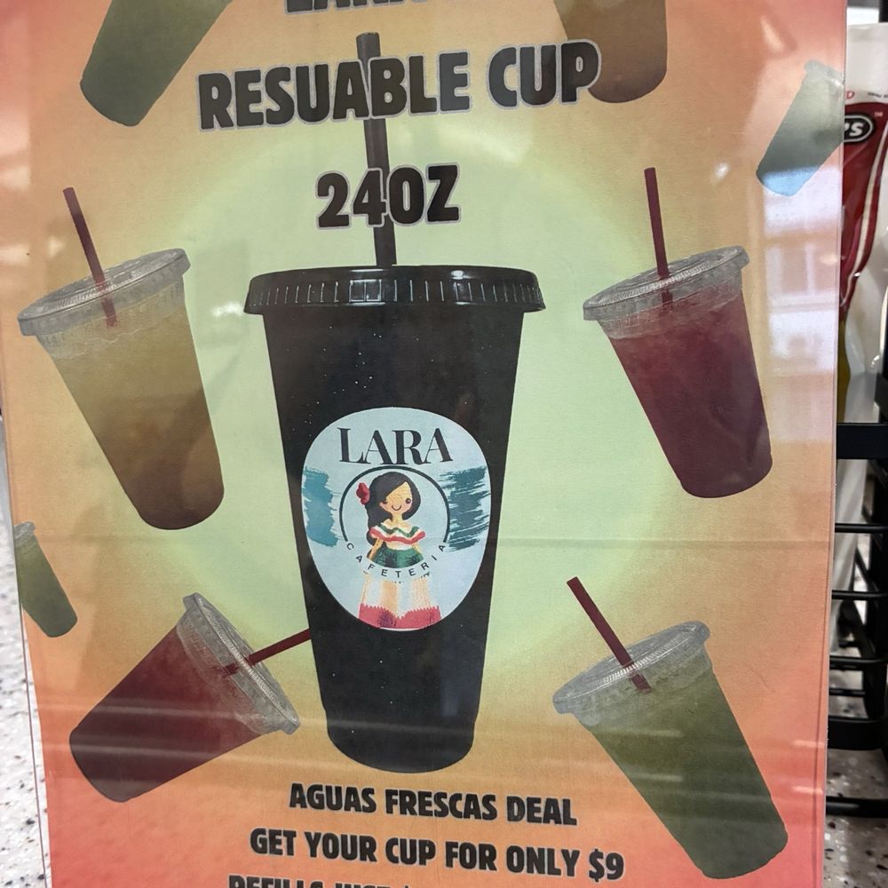 Lara Cafeteria - $9 cup that gets u drinks for $2. Not a bad deal if u work here - Breakfast & Brunch Near Me - Sacramento, California Lara Cafeteria - $9 cup that gets u drinks for $2. Not a bad deal if u work here - Breakfast & Brunch Near Me - Sacramento, California