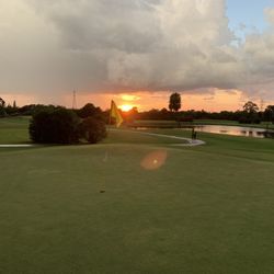 East Bay Golf Club - Sunset off the 16th green.
