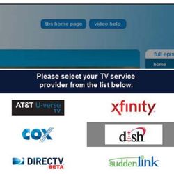 XFINITY - TBS Tv Provider Log in